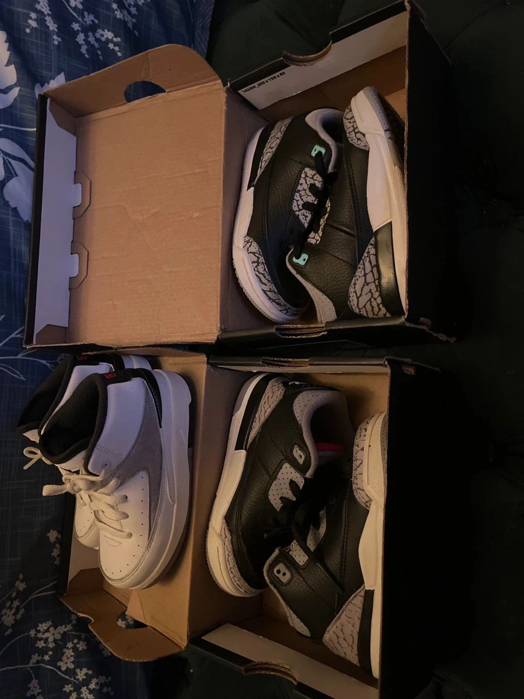 Selling three 8C Jordan 3 Retro Black Cement Gold