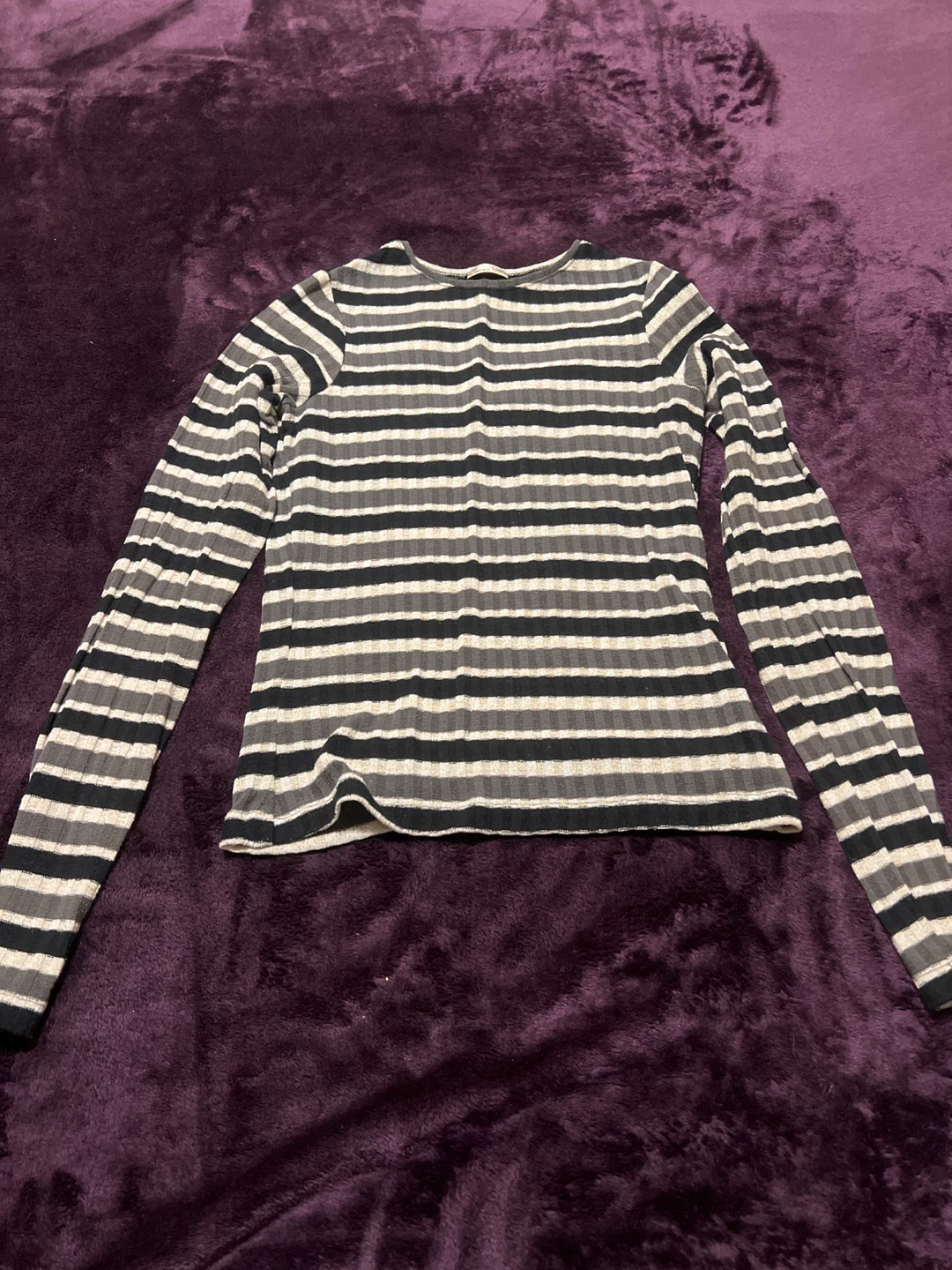 Zara Striped Long Sleeve Top - Size S