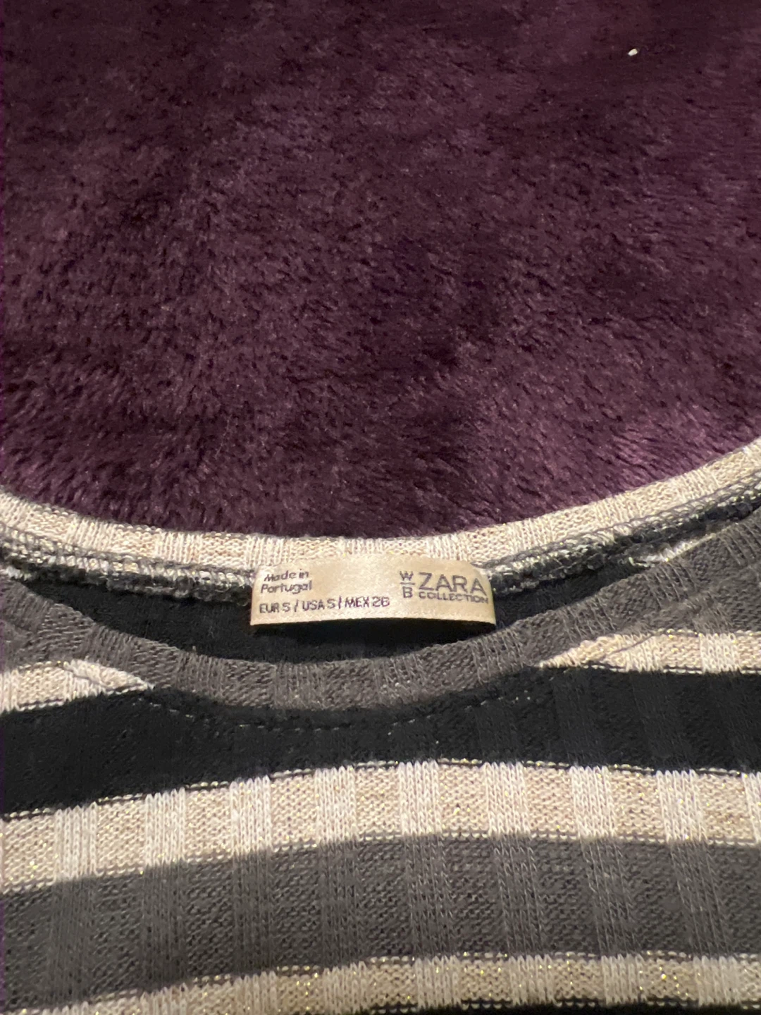 Zara Striped Long Sleeve Top - Size S - photo 2