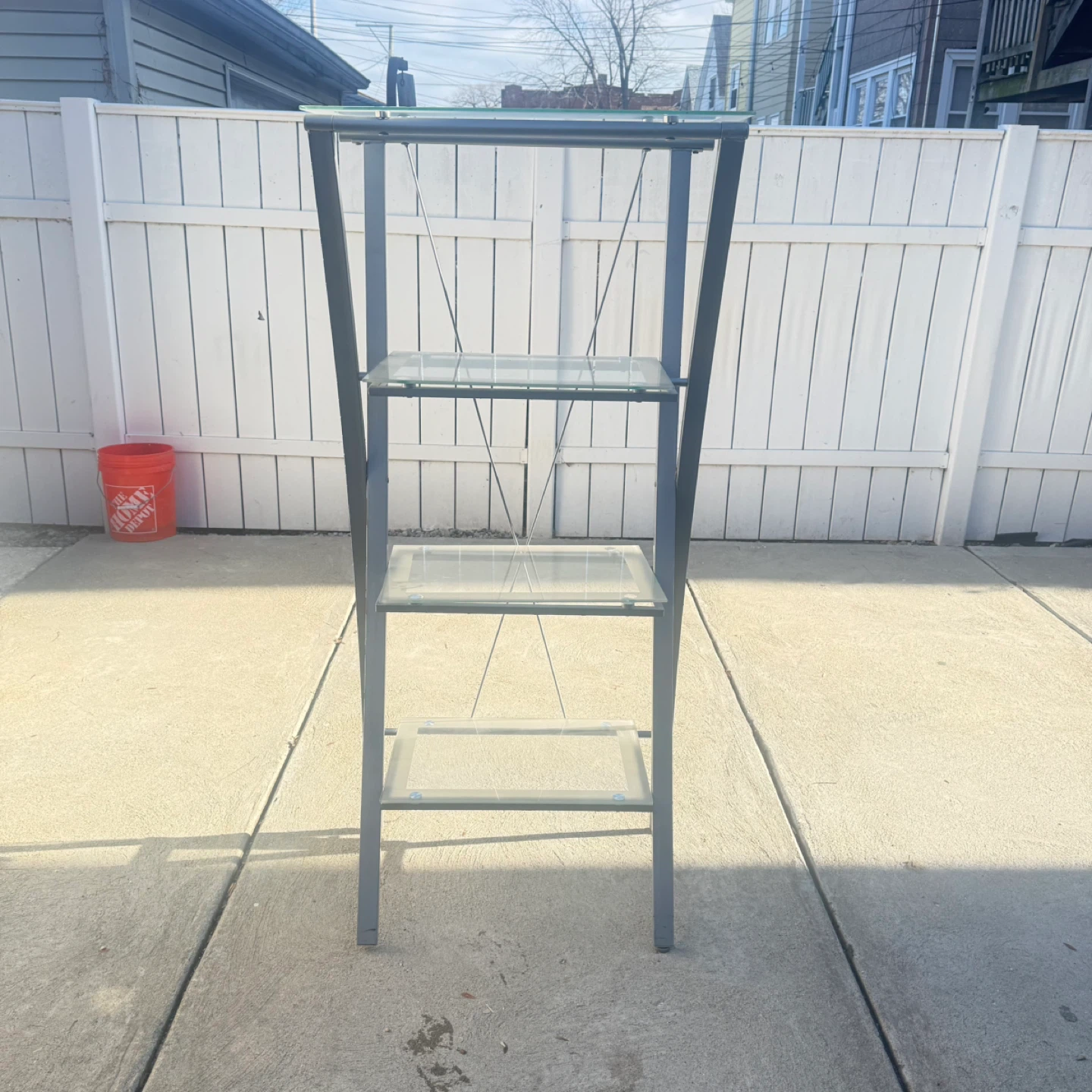 Glass Shelf Display Rack