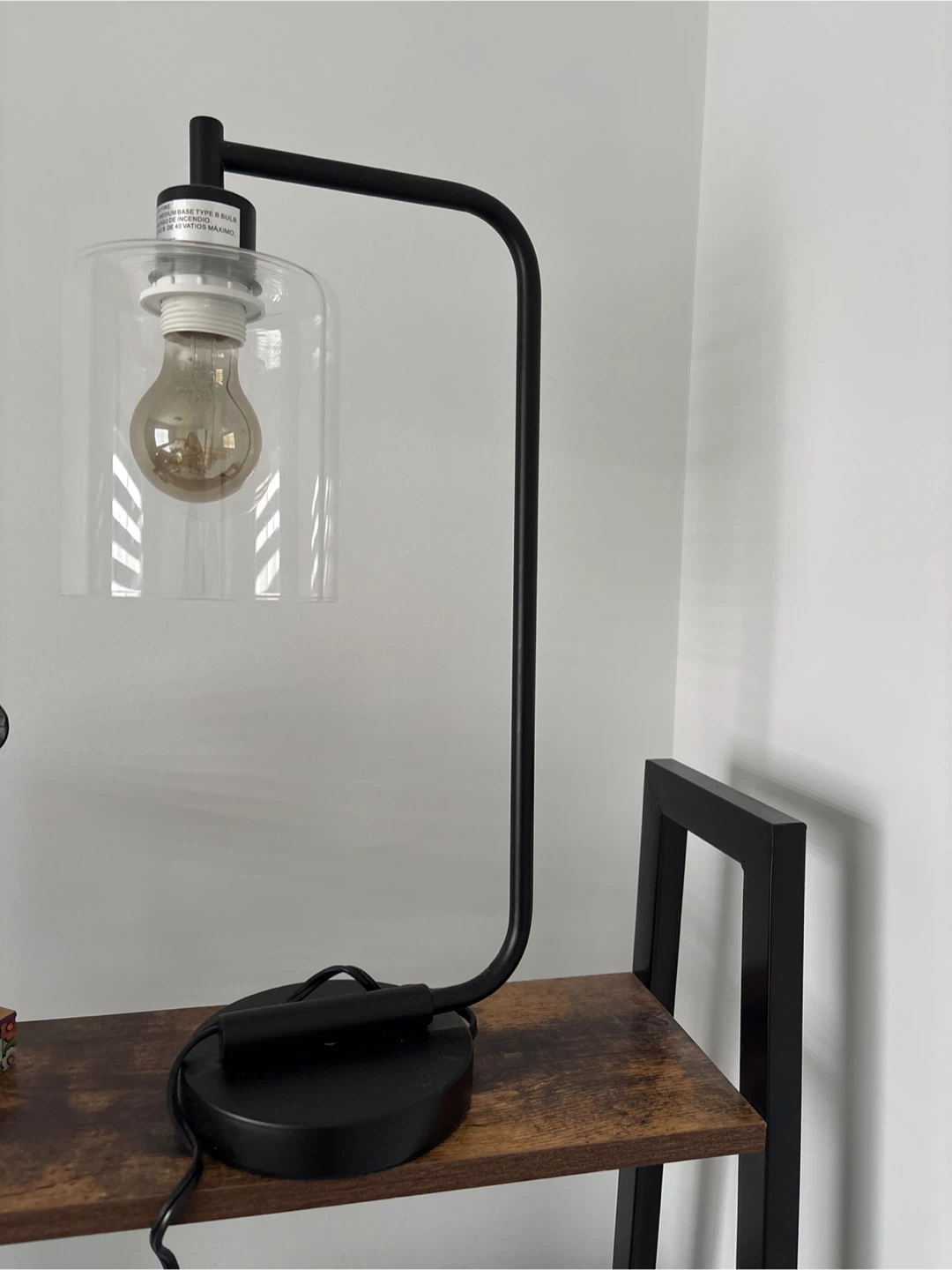 Black Metal Desk Lamp