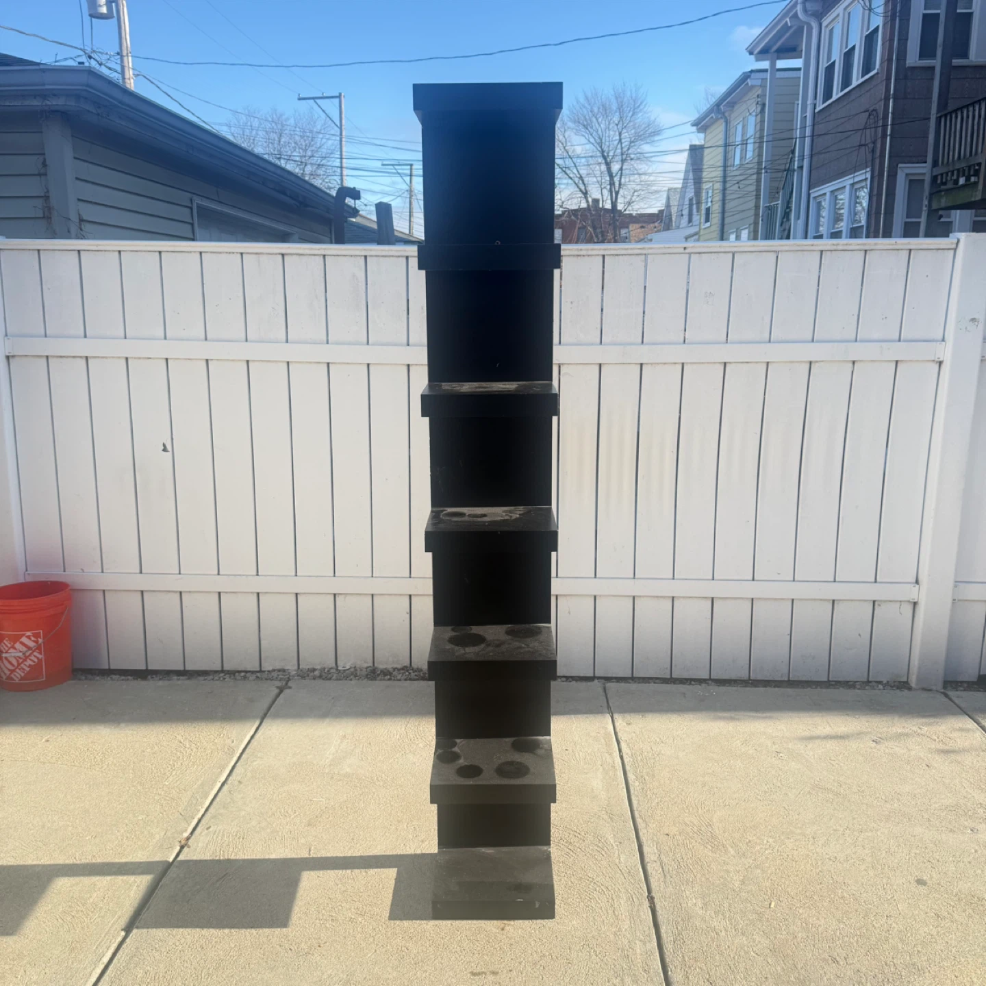Black Room Essentials Leaning Bookshelf - photo 2