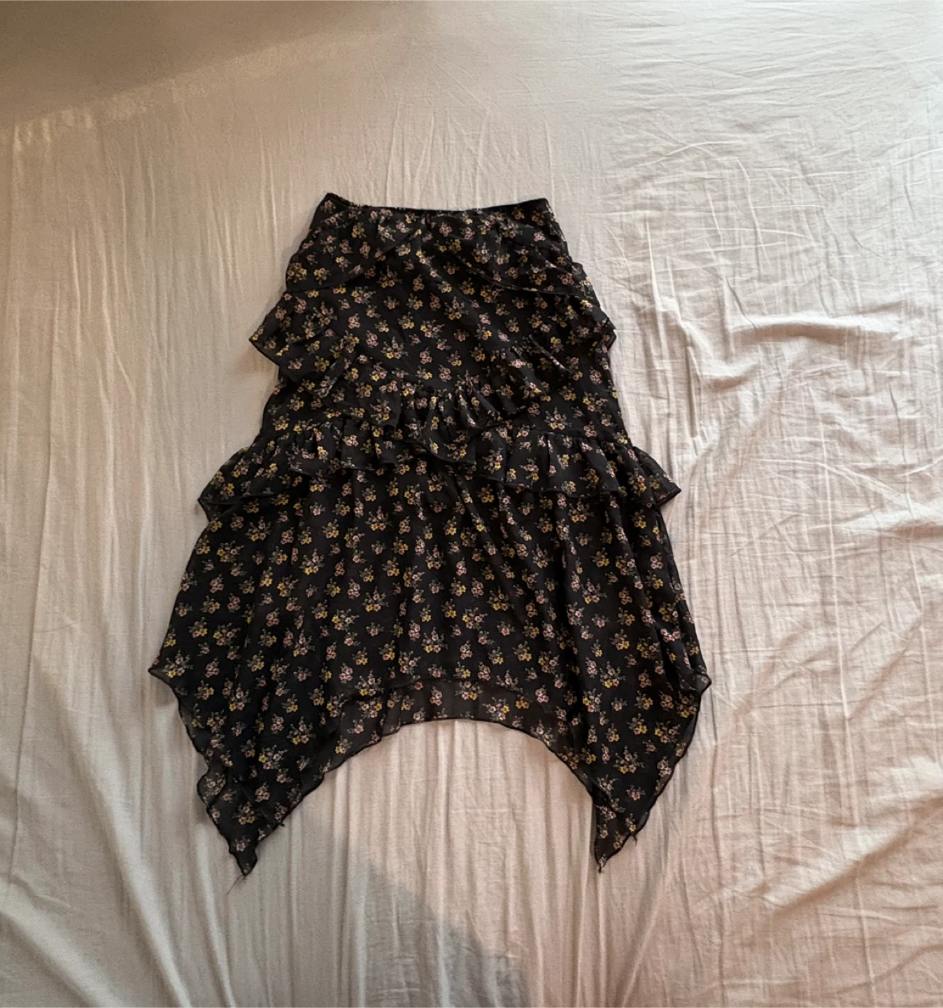 Floral Ruffle Skirt