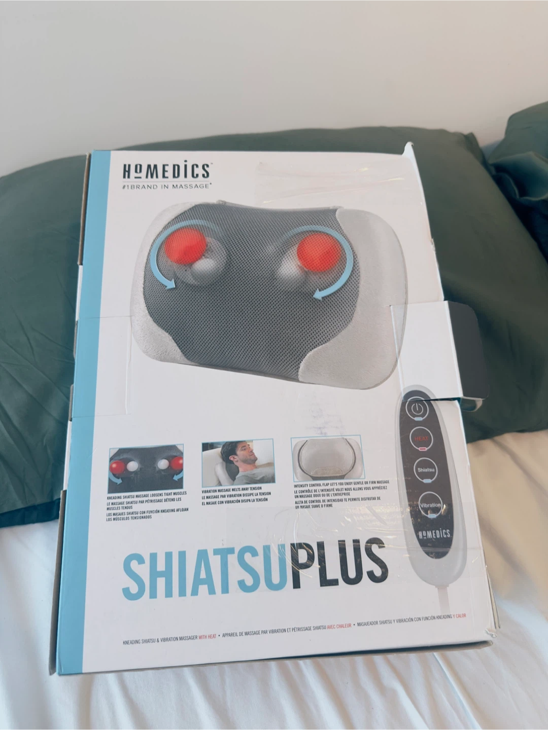 HoMedics ShiatsuPlus Massage Pillow with Heat - photo 2