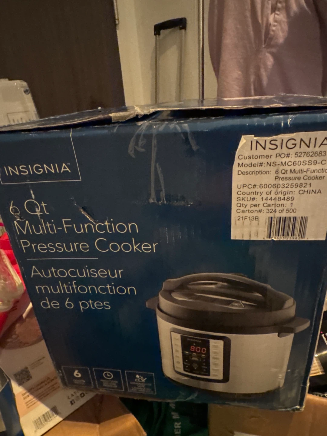 Insignia 6 Qt Multi-Function Pressure Cooker - LIKE NEW - photo 3