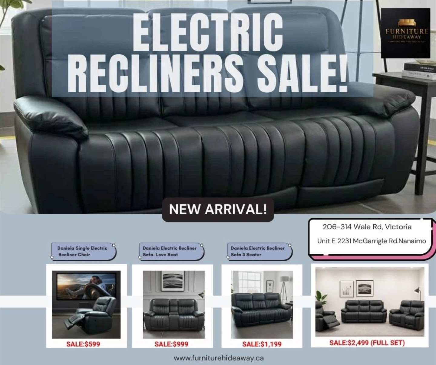 ⚡ Electric Recliners on SALE! ⚡