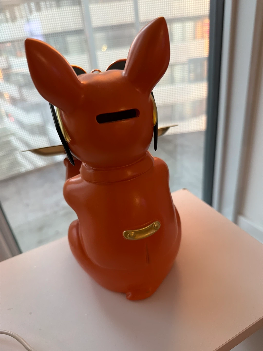 Orange French Bulldog Butler Statue - photo 2