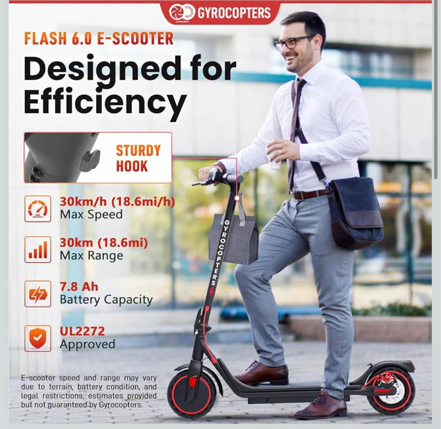 GyroCopters Flash 6.0 E-Scooter - photo 3