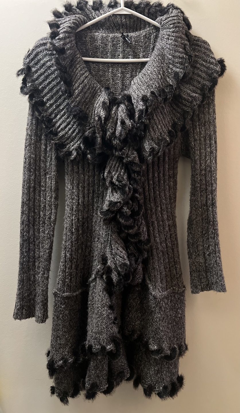 Brand New-Lapsi Grey Sweater Dress - Size L