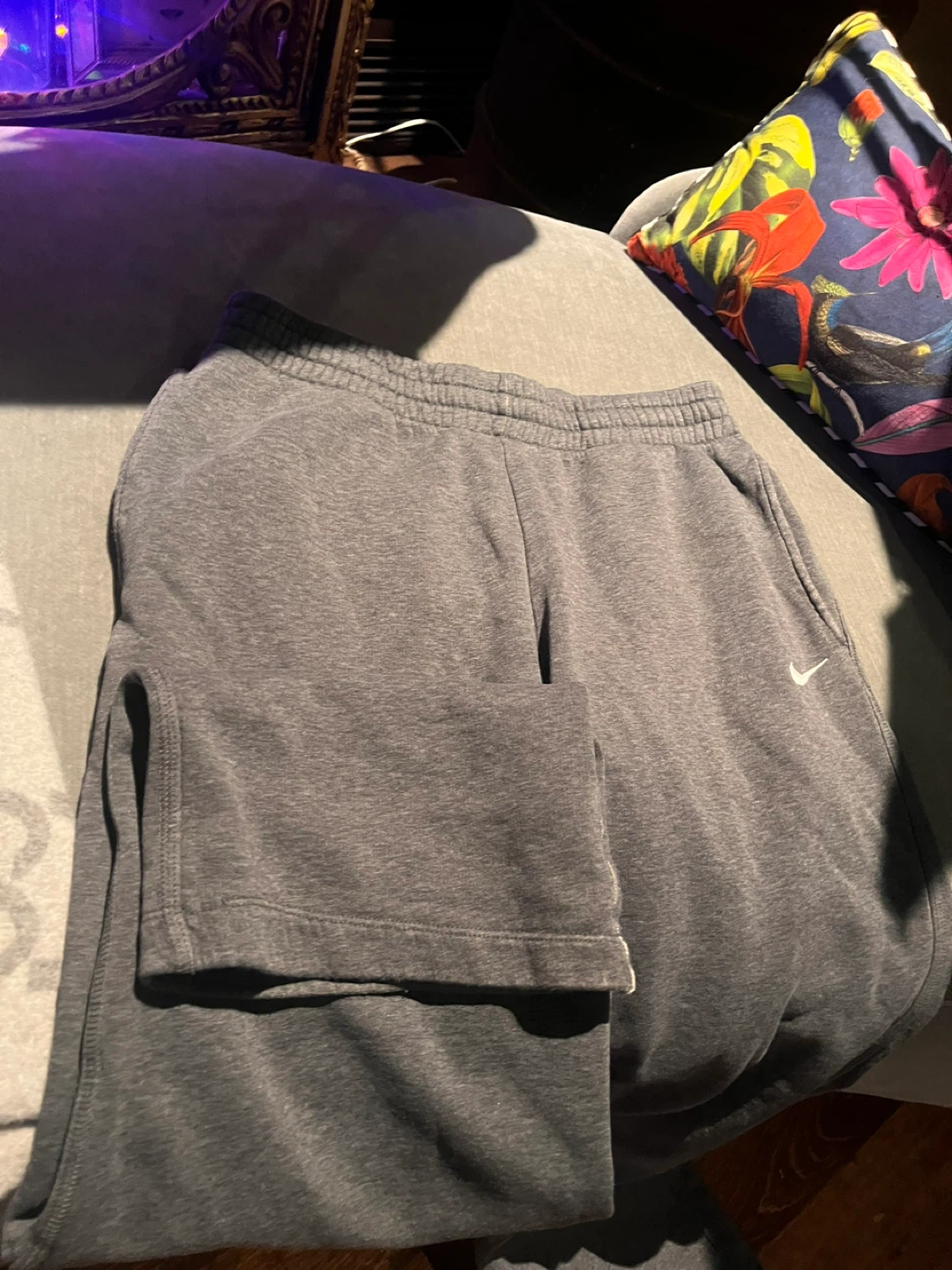 Nike Grey Fleece Sweatpants - photo 3