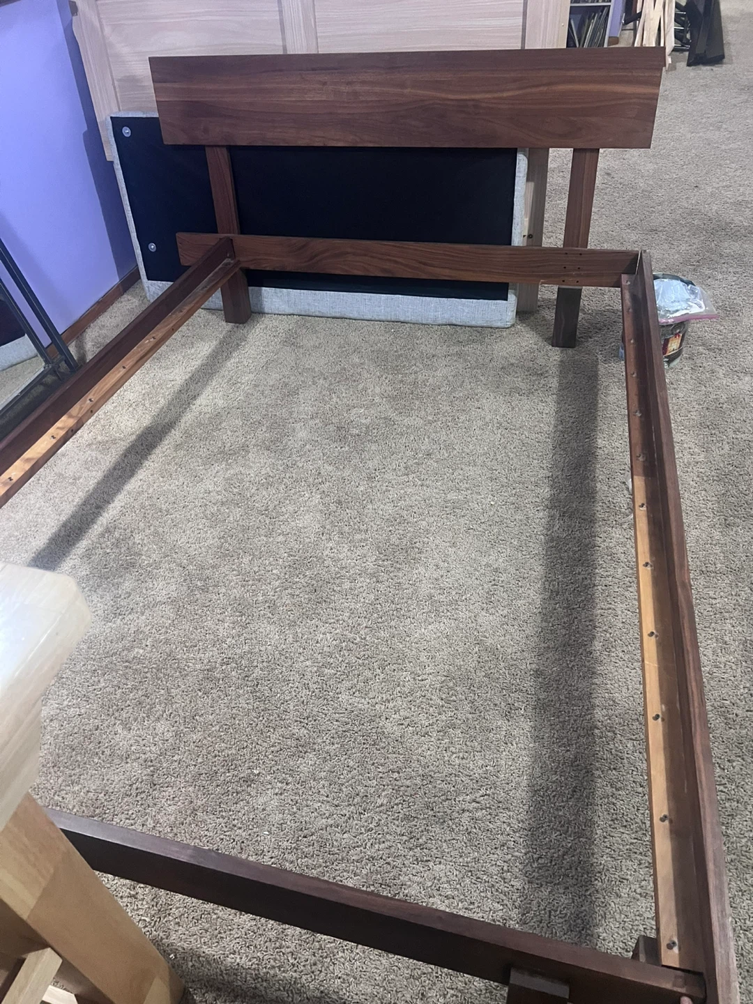 Queen-size bed with headboard and footboard - photo 2