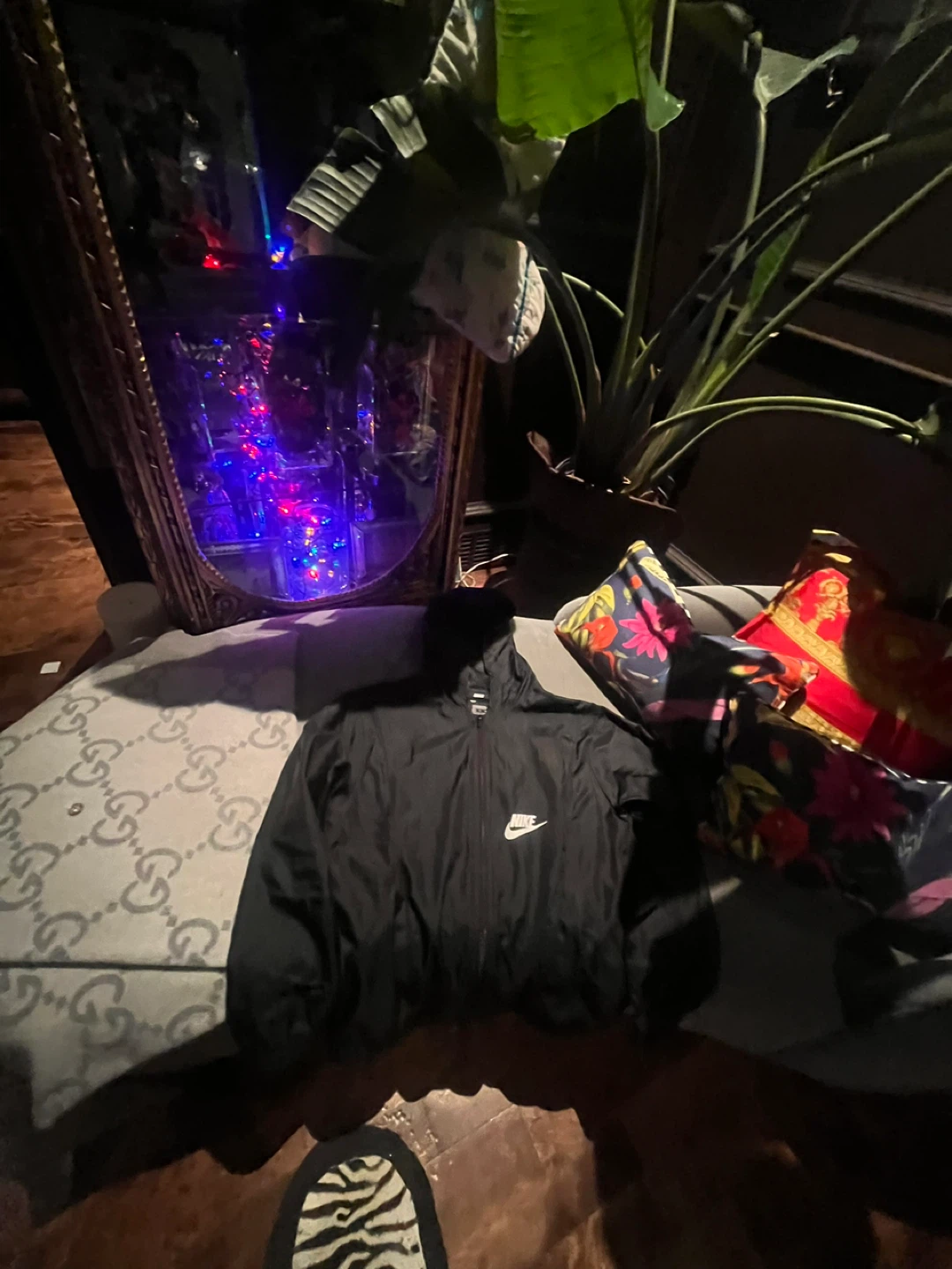 Nike Black Windbreaker Jacket - XL