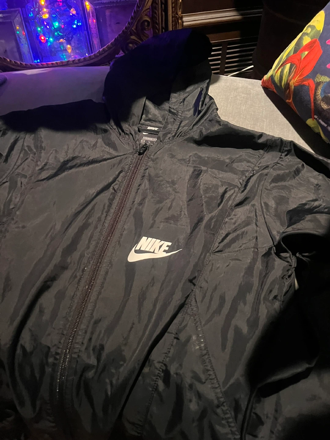 Nike Black Windbreaker Jacket - XL - photo 2
