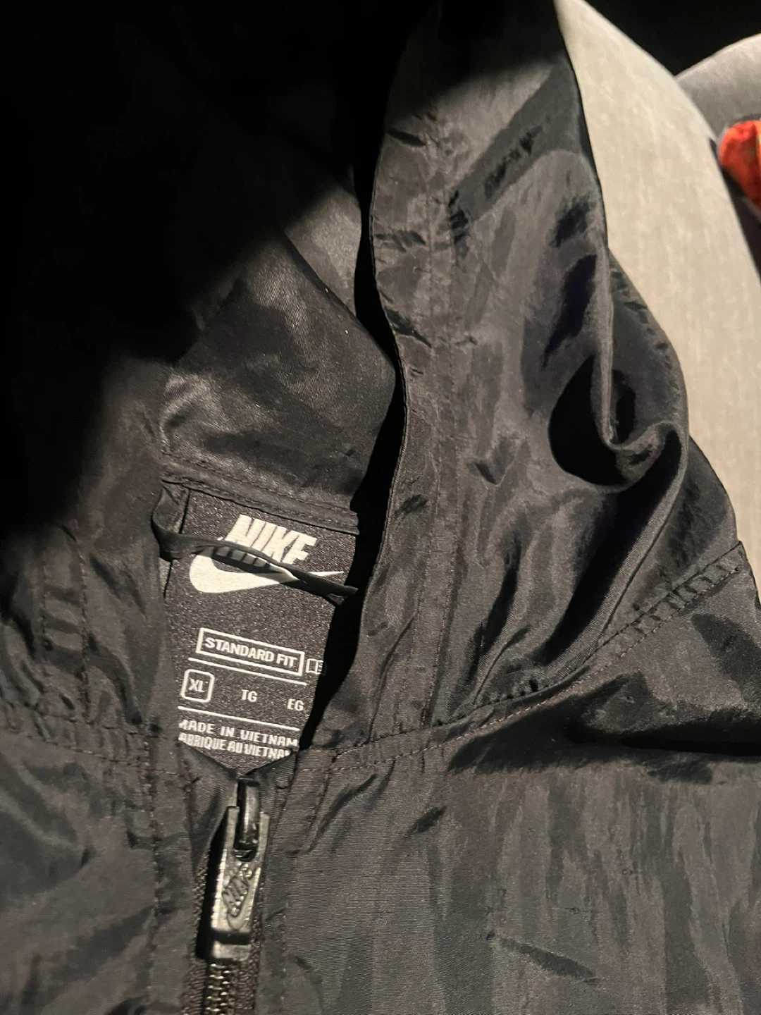 Nike Black Windbreaker Jacket - XL - photo 3