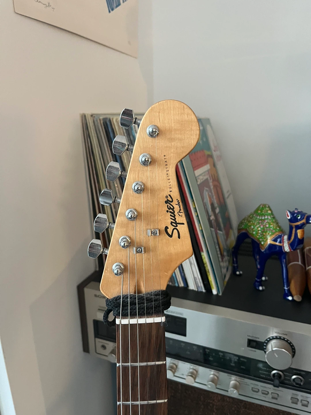 Fender Squier Bullet Strat guitar, Orange Crush Amp, Stand - photo 2