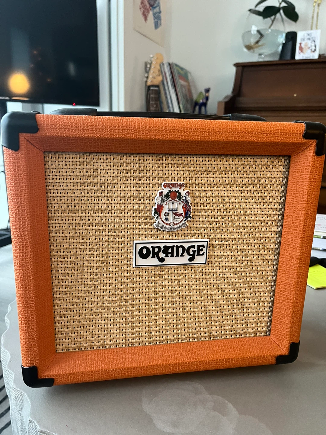 Fender Squier Bullet Strat guitar, Orange Crush Amp, Stand - photo 5