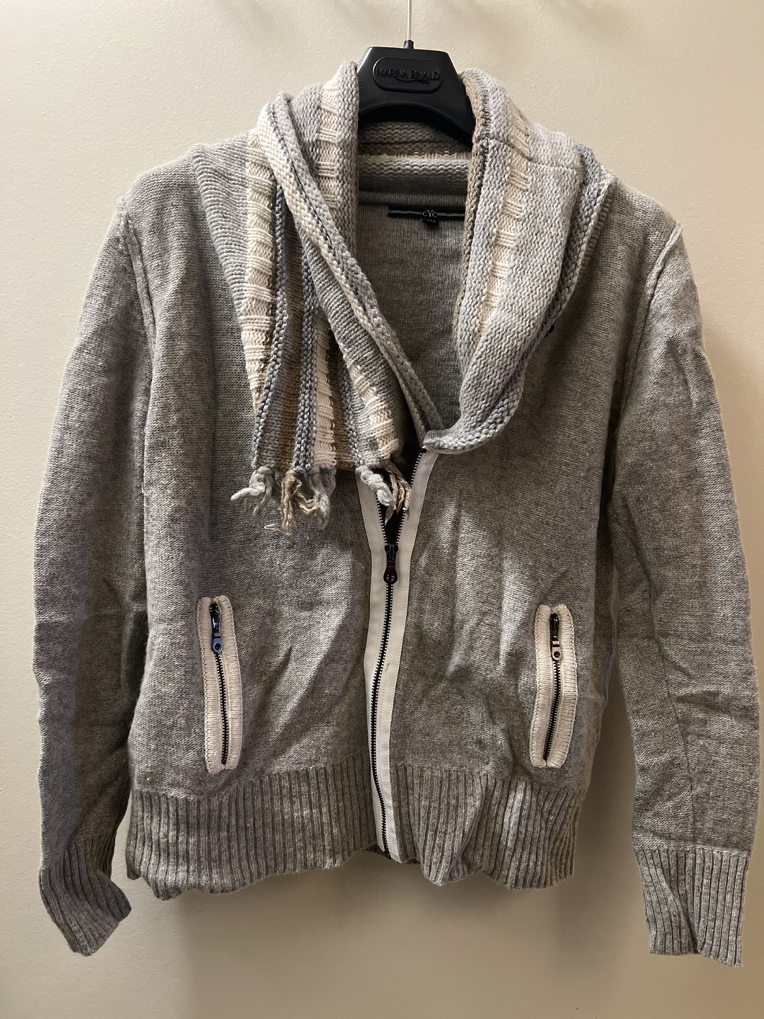 CyC Grey Zip-Up Cardigan - Size M/M