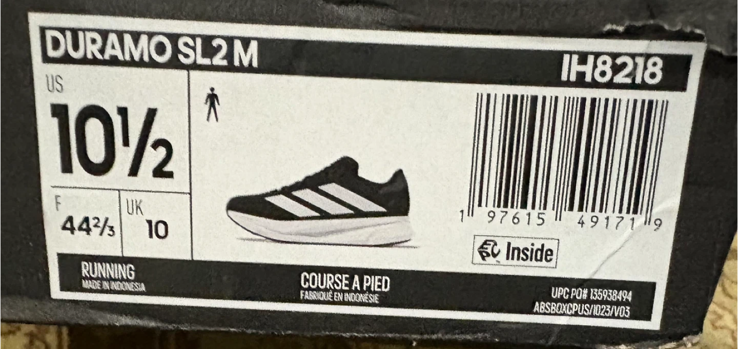 Adidas Duramo SL2 M Running Shoes - US 10.5 - photo 4
