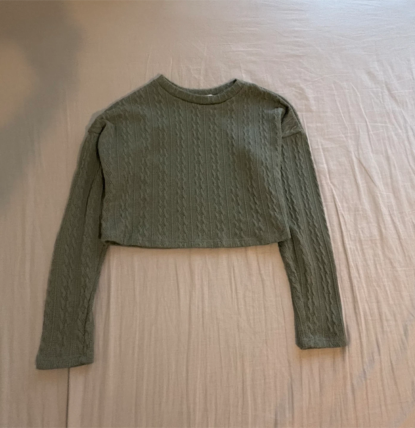 Cropped Long Sleeve Top