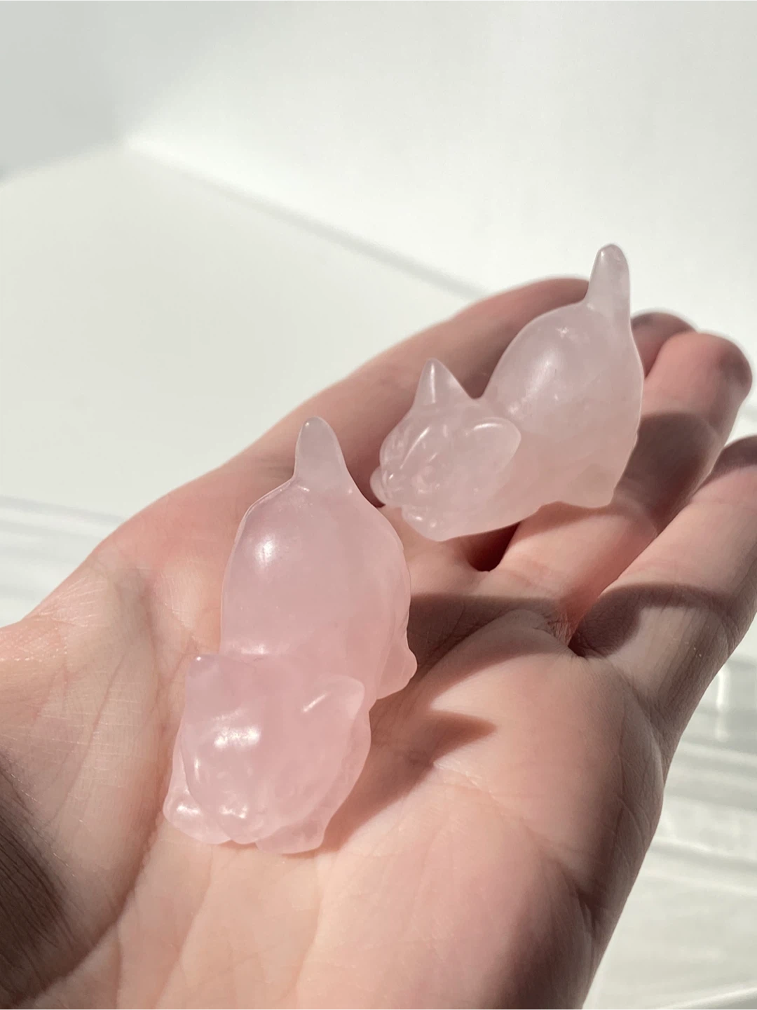 Rose Quartz cat - photo 3