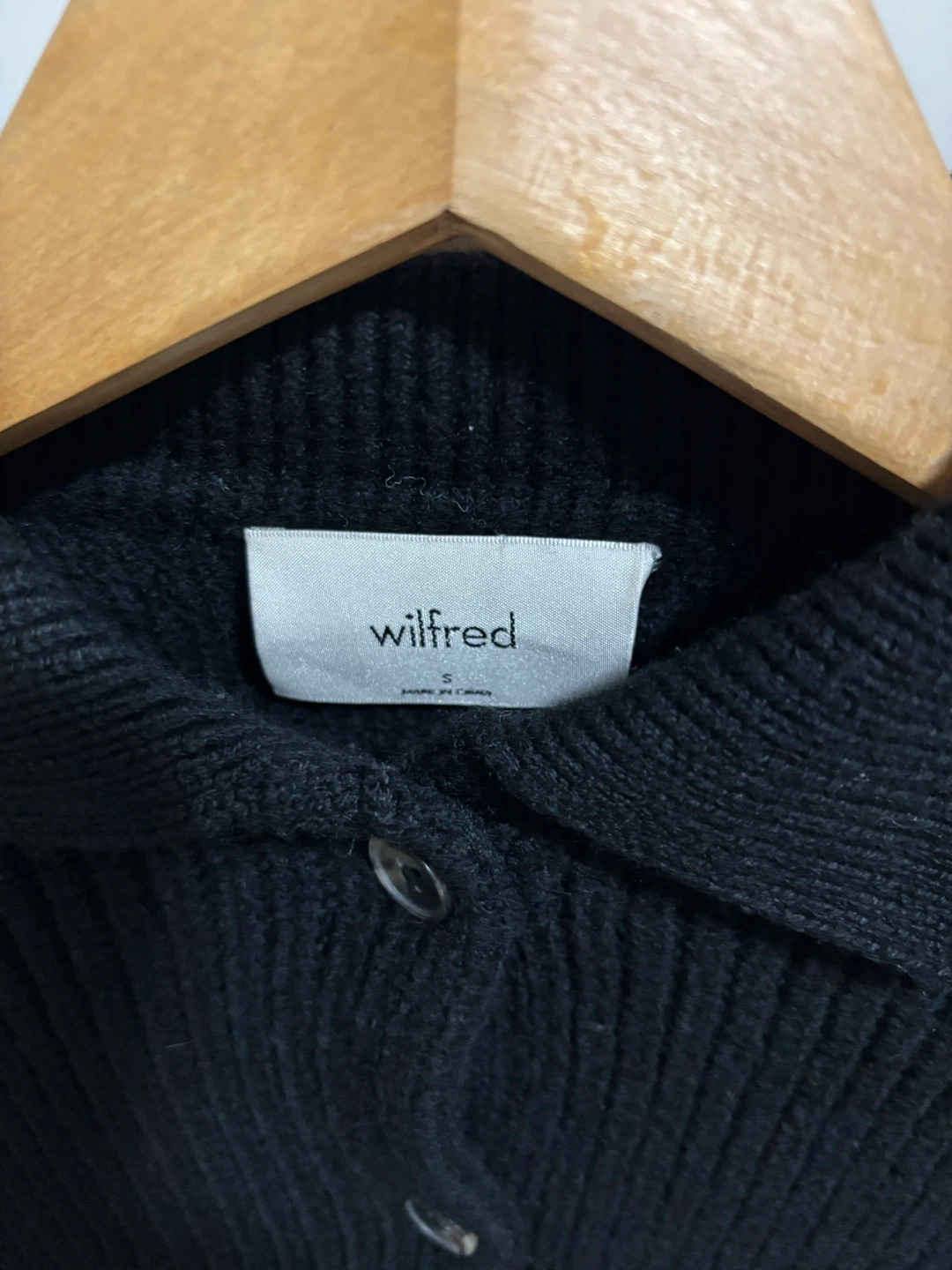 Wilfred Claudette Cardigan - Black, Size S - photo 4