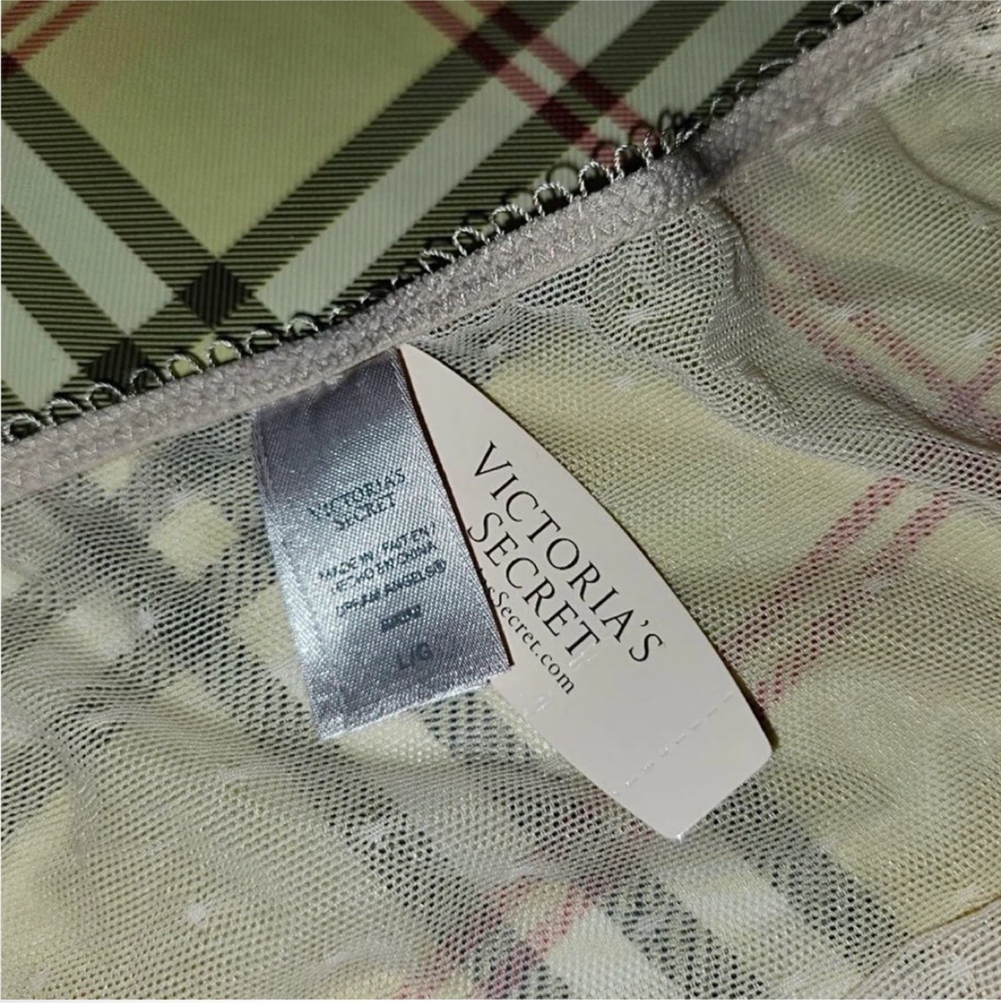 BNWT Victoria’s Secret Sheer & Lace Light Pale Pink Panties - photo 4