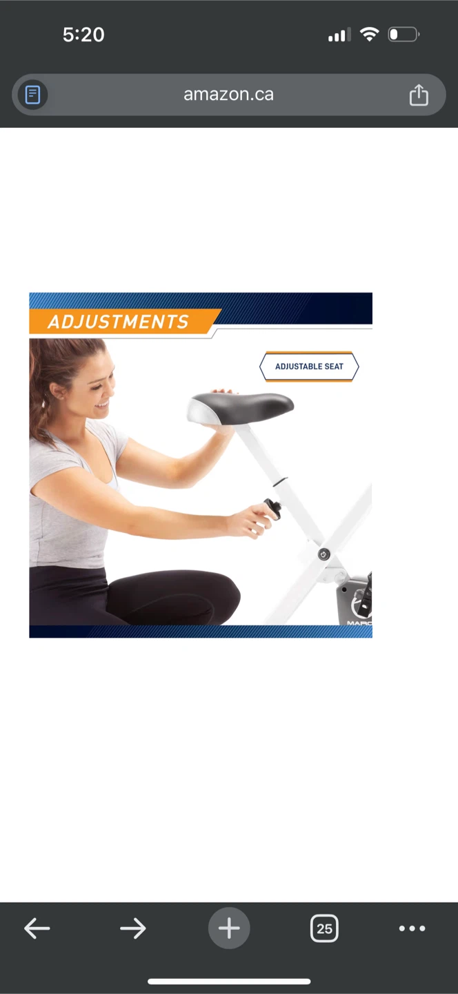 Marcy Foldable Exercise Bike - photo 2
