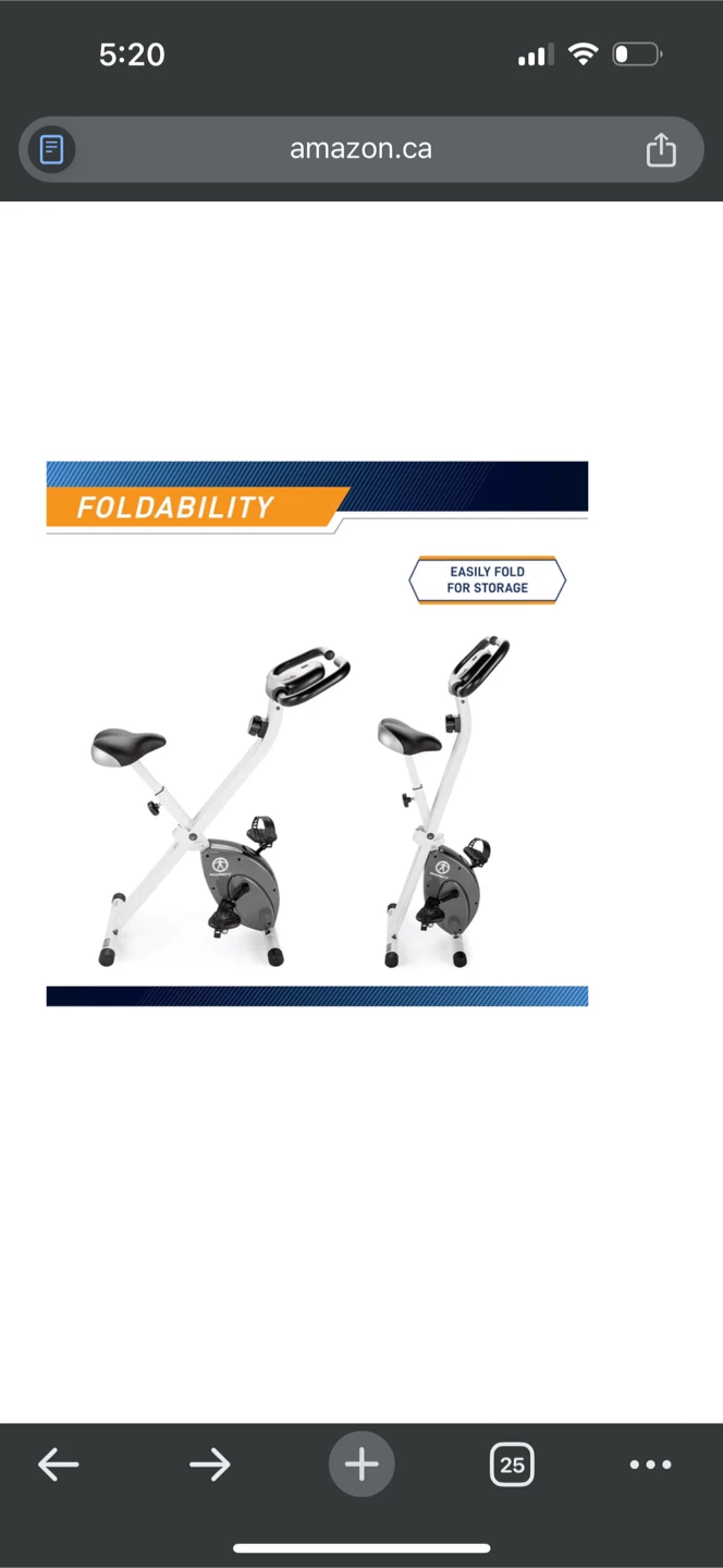 Marcy Foldable Exercise Bike