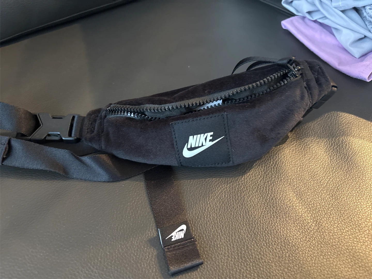 Nike Black Velvet Fanny Pack