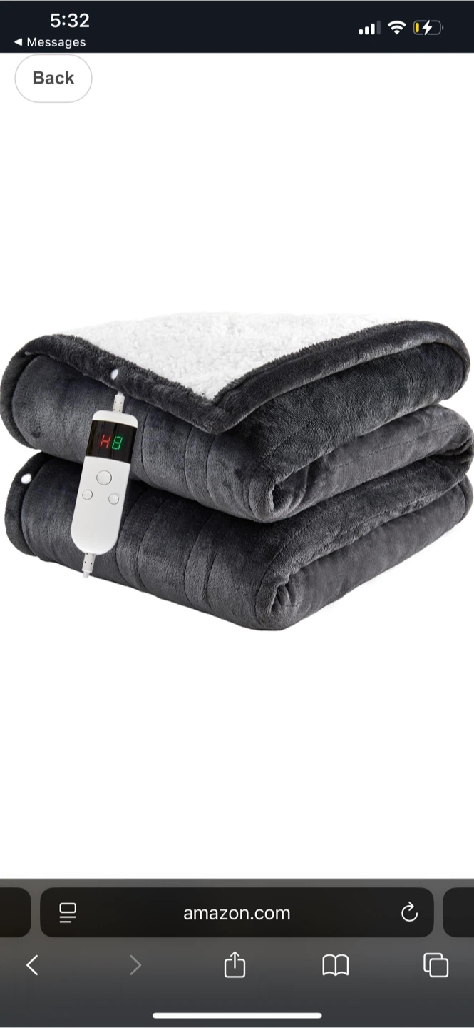 Heated Blanket - Gray