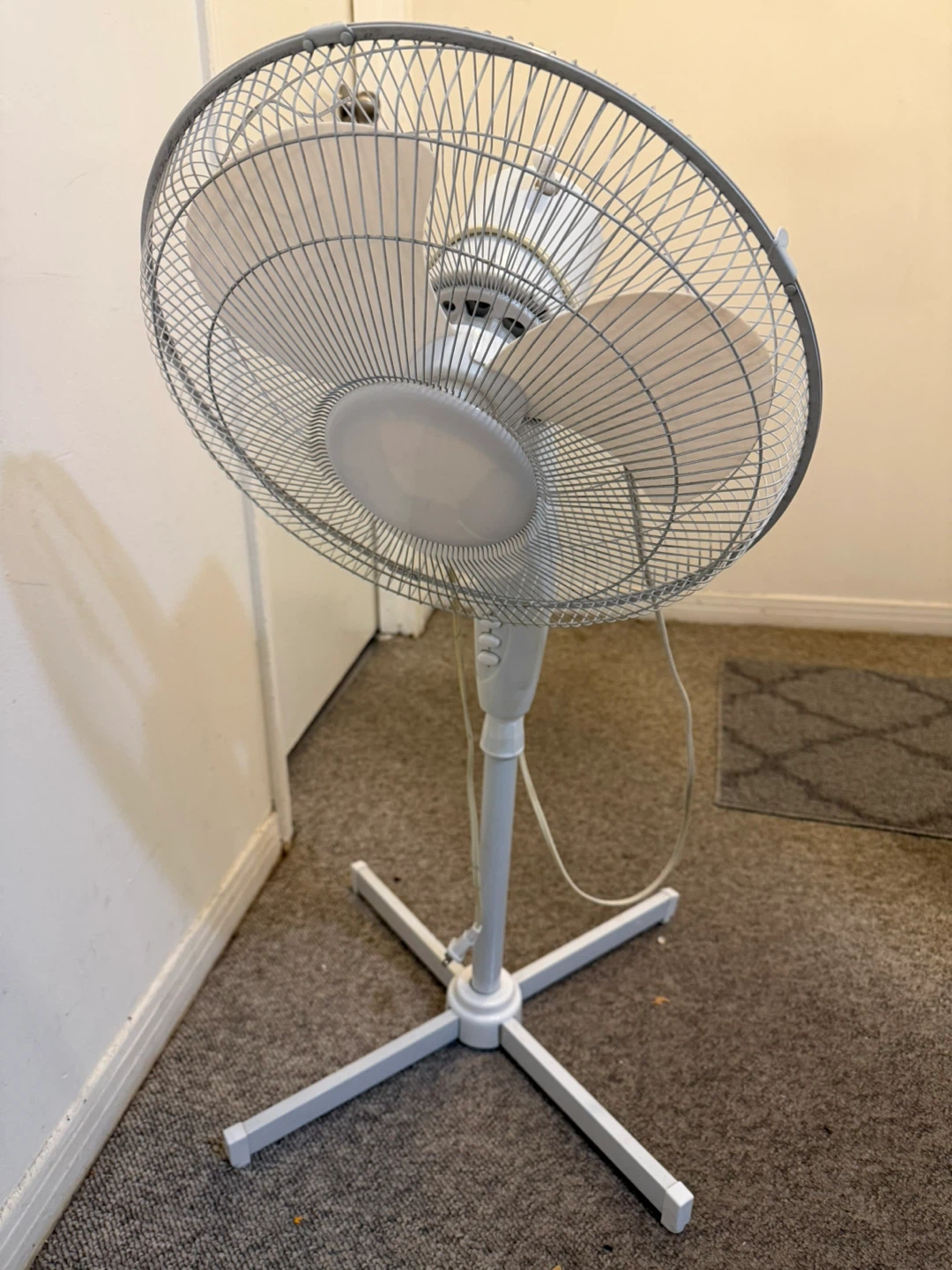 White Stand Fan