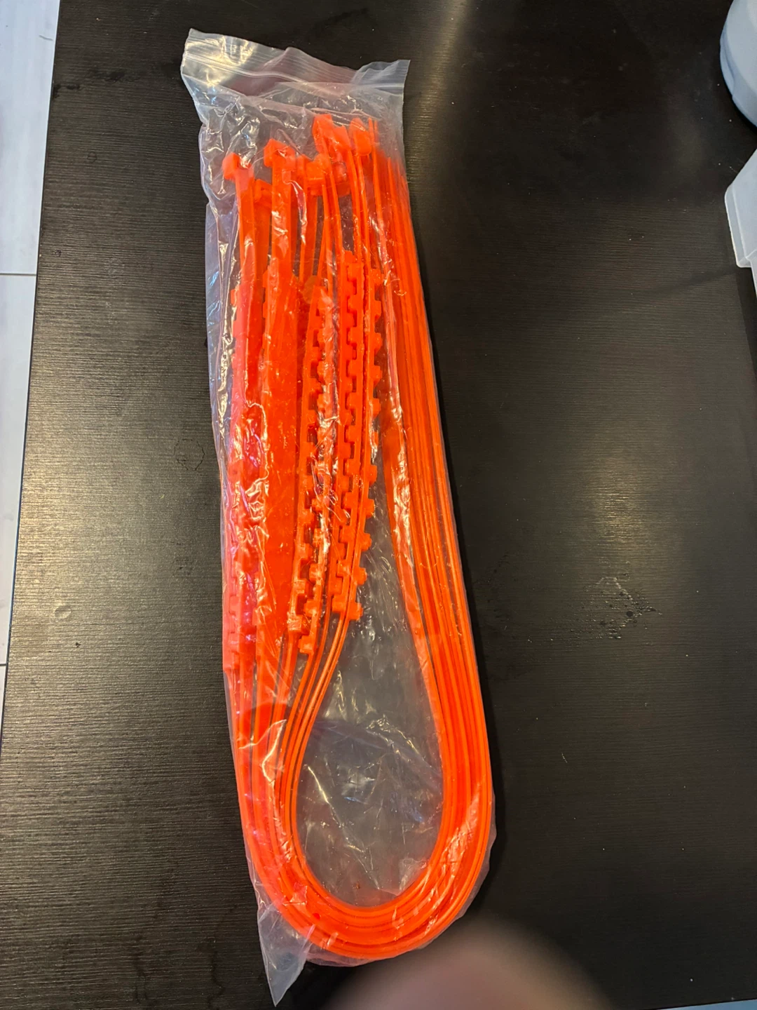 REUSABLE Orange Plant Support Clips -  10 for $10