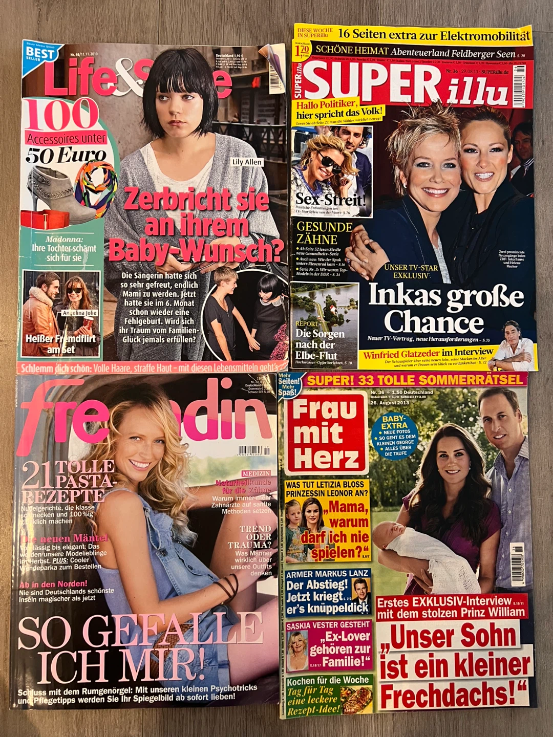 Lot of German women’s magazines
