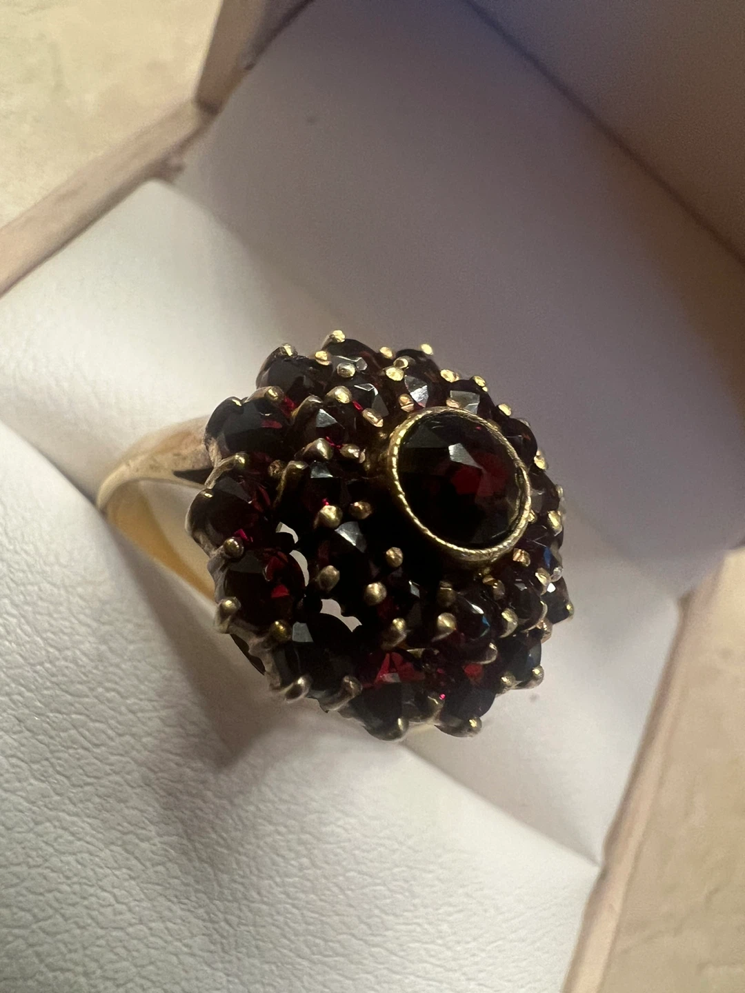 10K Gold Garnet Ring