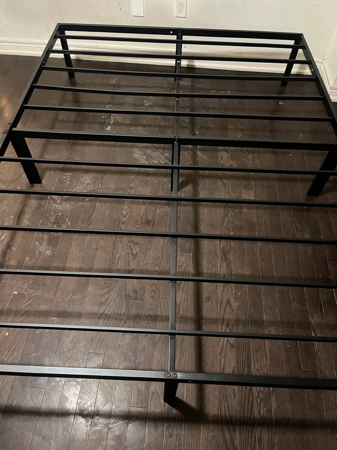 Black Metal Queen Bed Frame - photo 2
