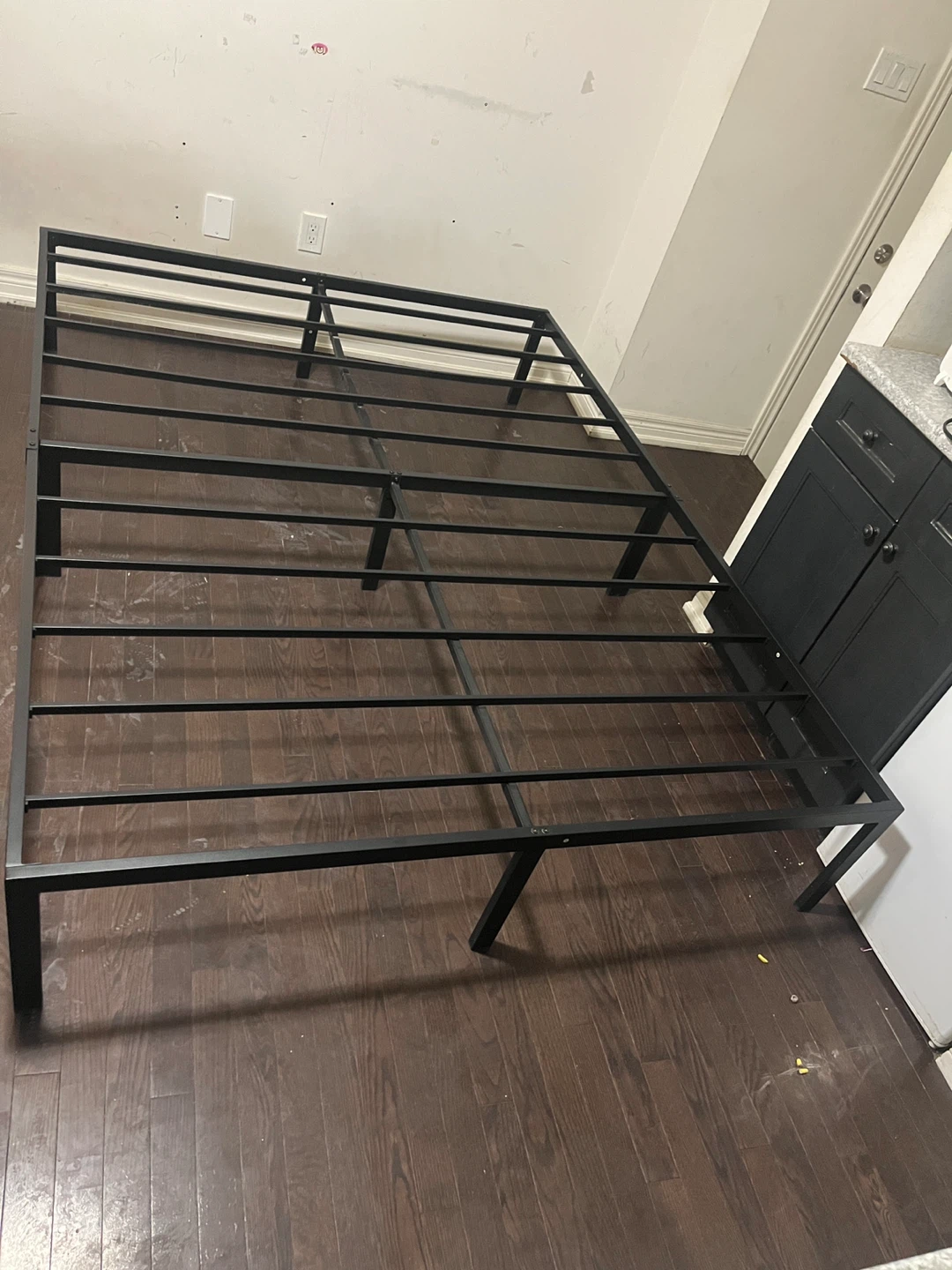 Black Metal Queen Bed Frame