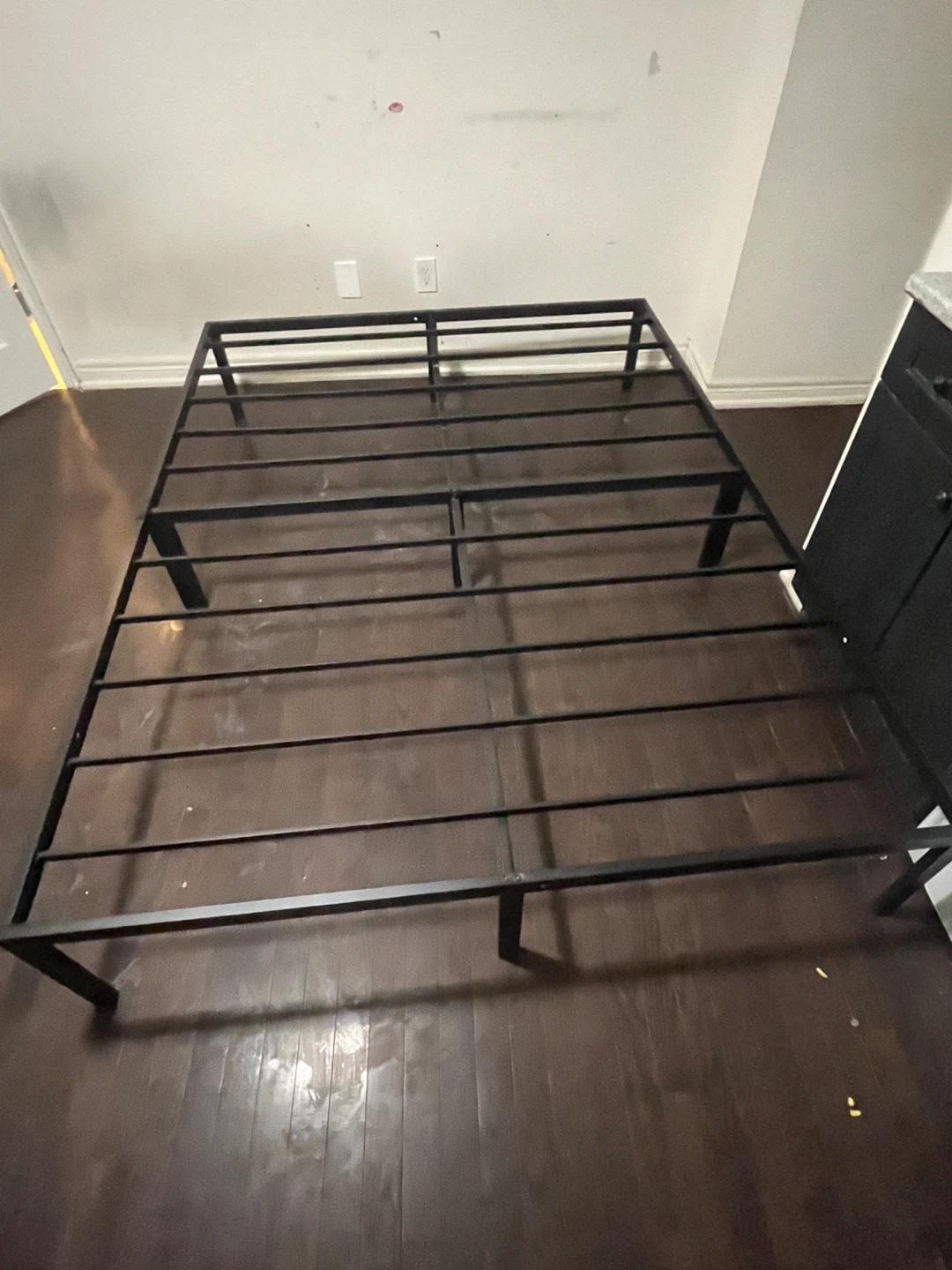 Black Metal Queen Bed Frame - photo 3