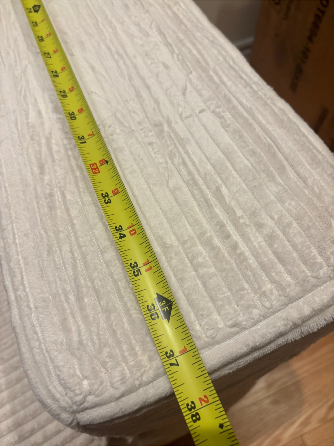 Corduroy Sofa Couch - Cream Colour - photo 5