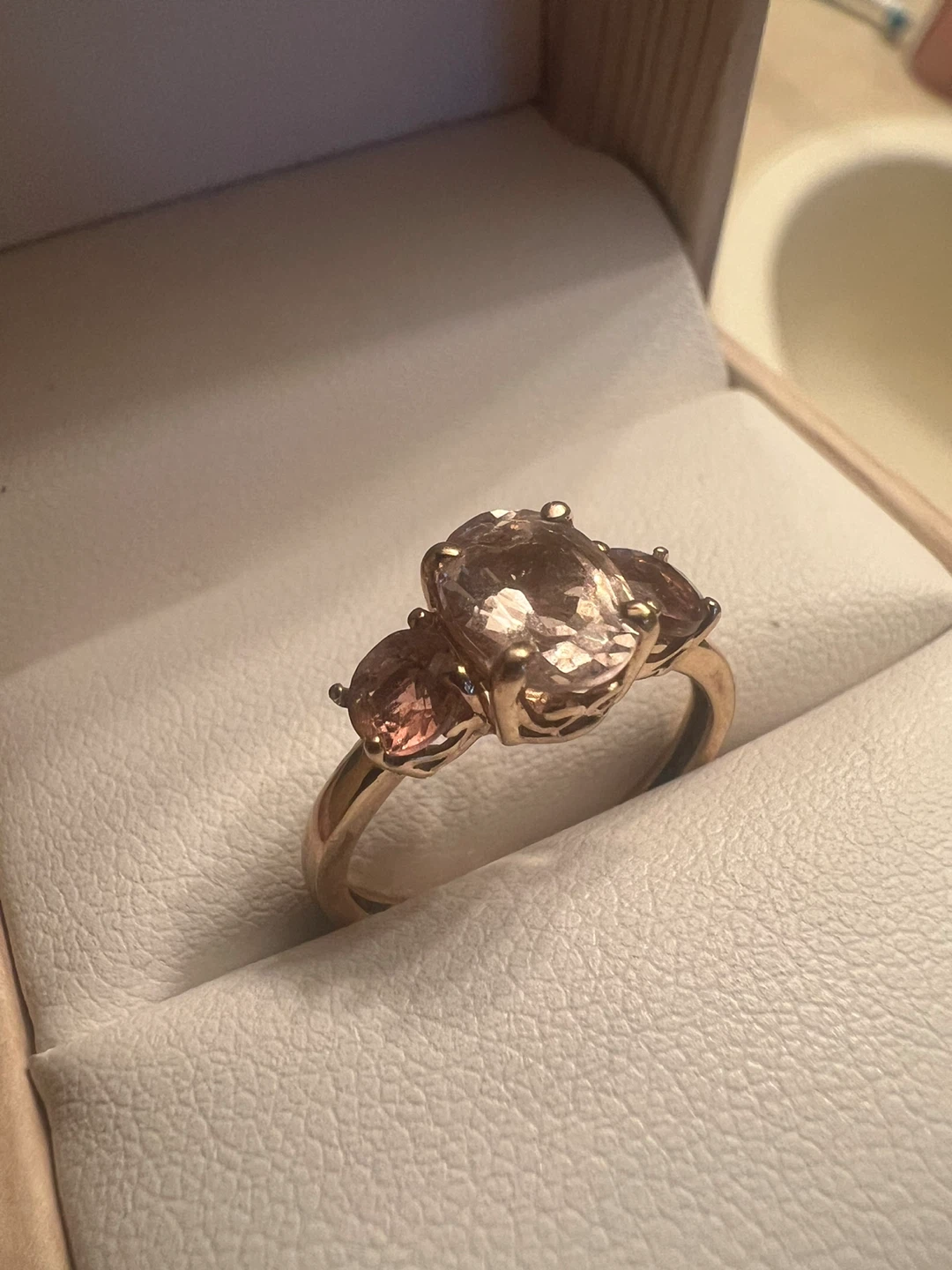 10 k Morganite & Pink Tourmaline Ring - photo 3