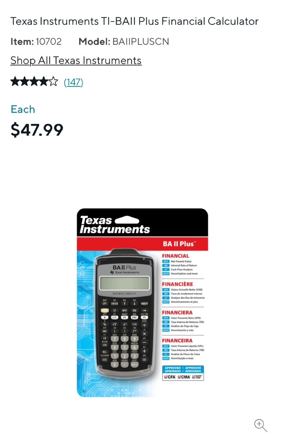 Texas Instruments BA II Plus Financial Calculator - photo 3