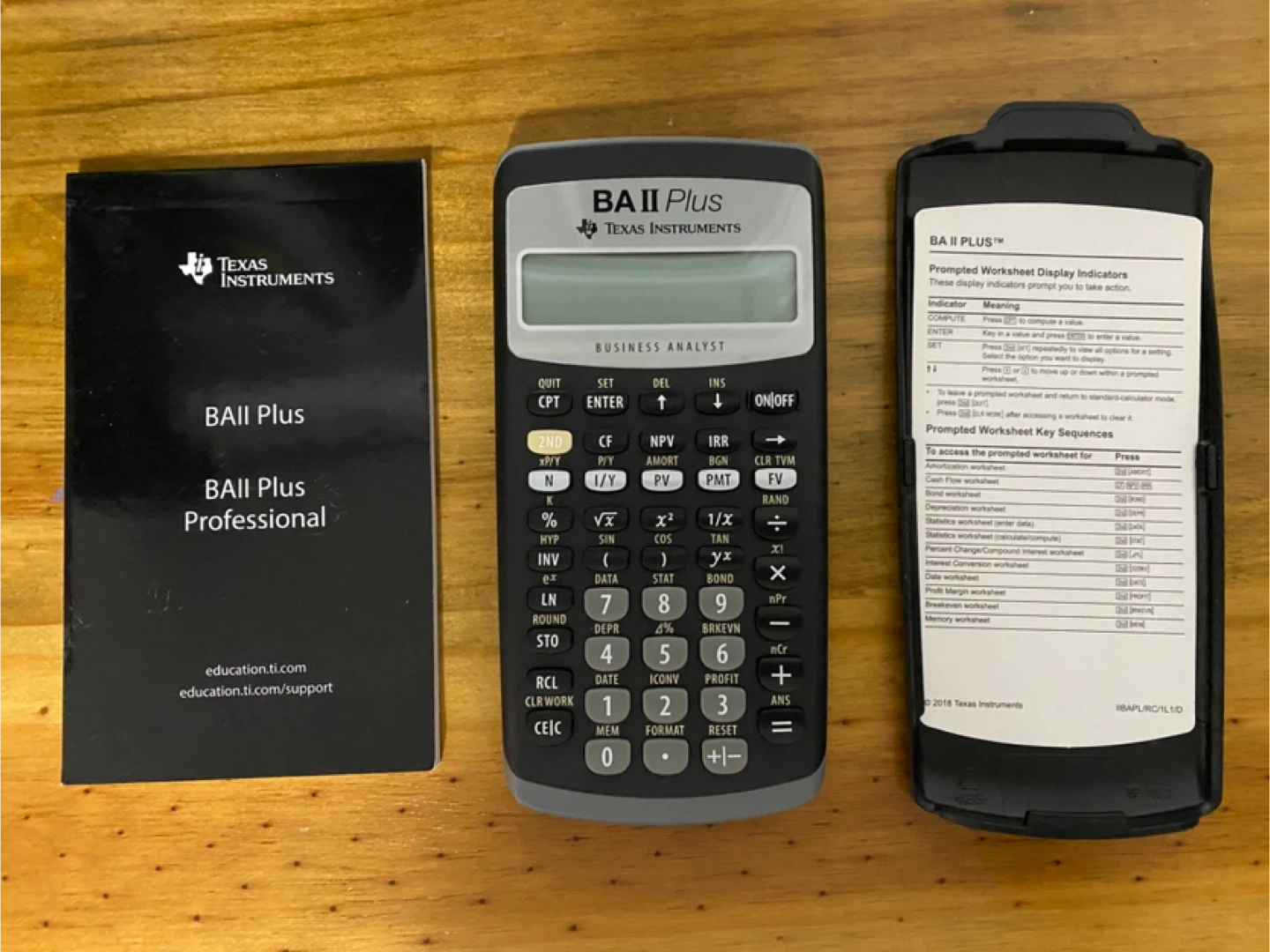 Texas Instruments BA II Plus Financial Calculator