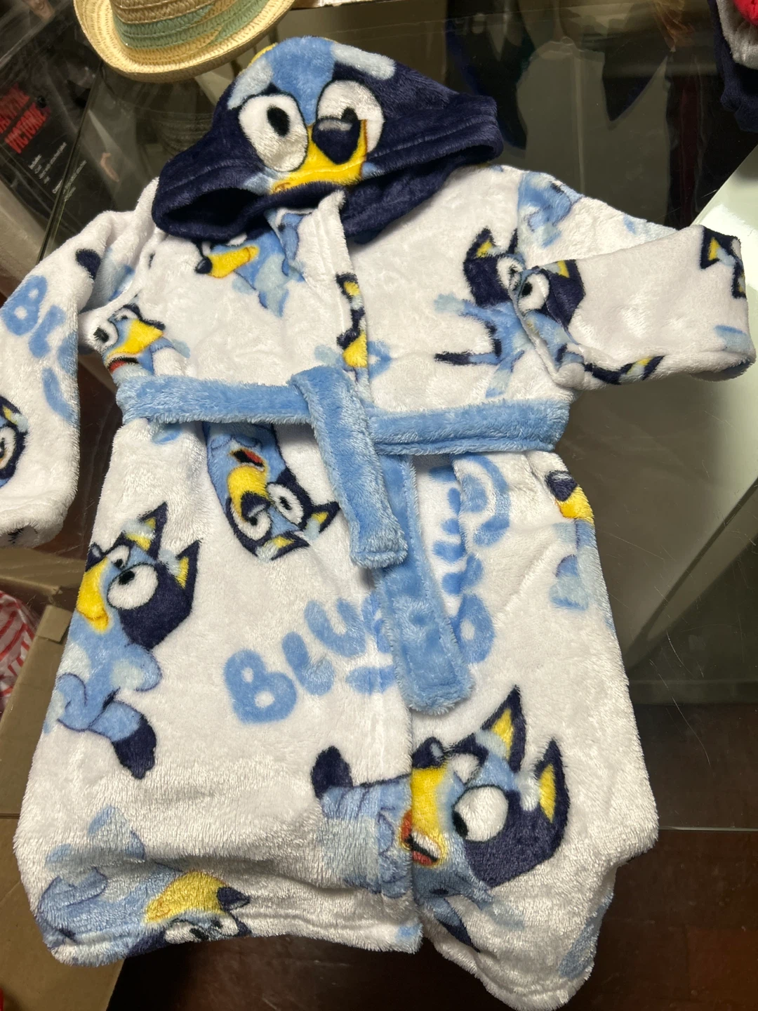 Bluey Hooded Bathrobe - Kids Size
