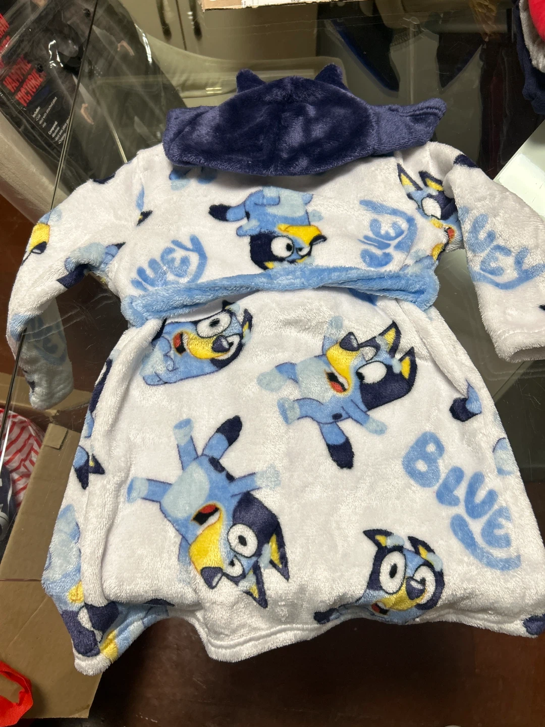 Bluey Hooded Bathrobe - Kids Size - photo 2