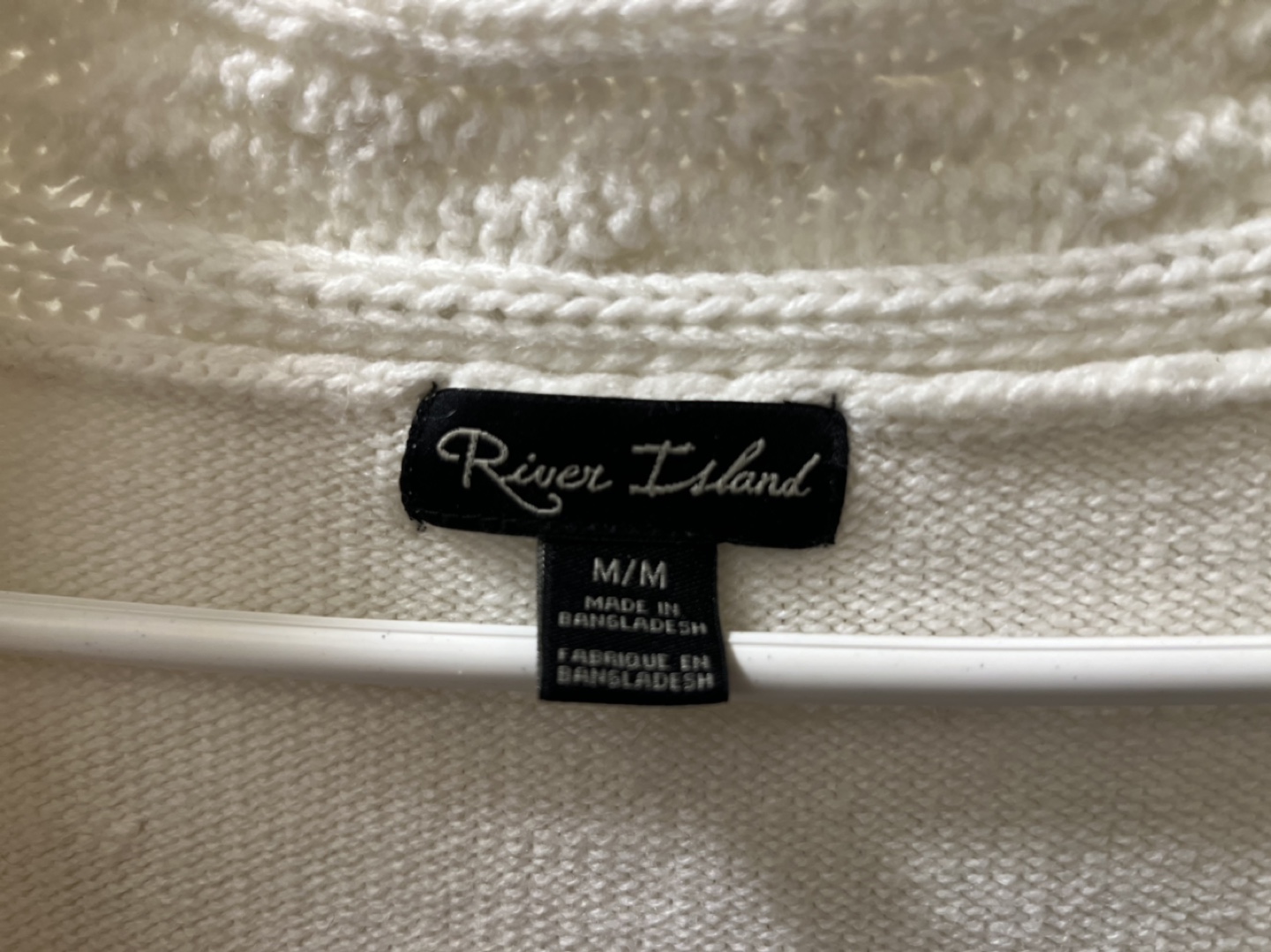 River Island Cream Knit Sweater Dress - Size M - photo 2