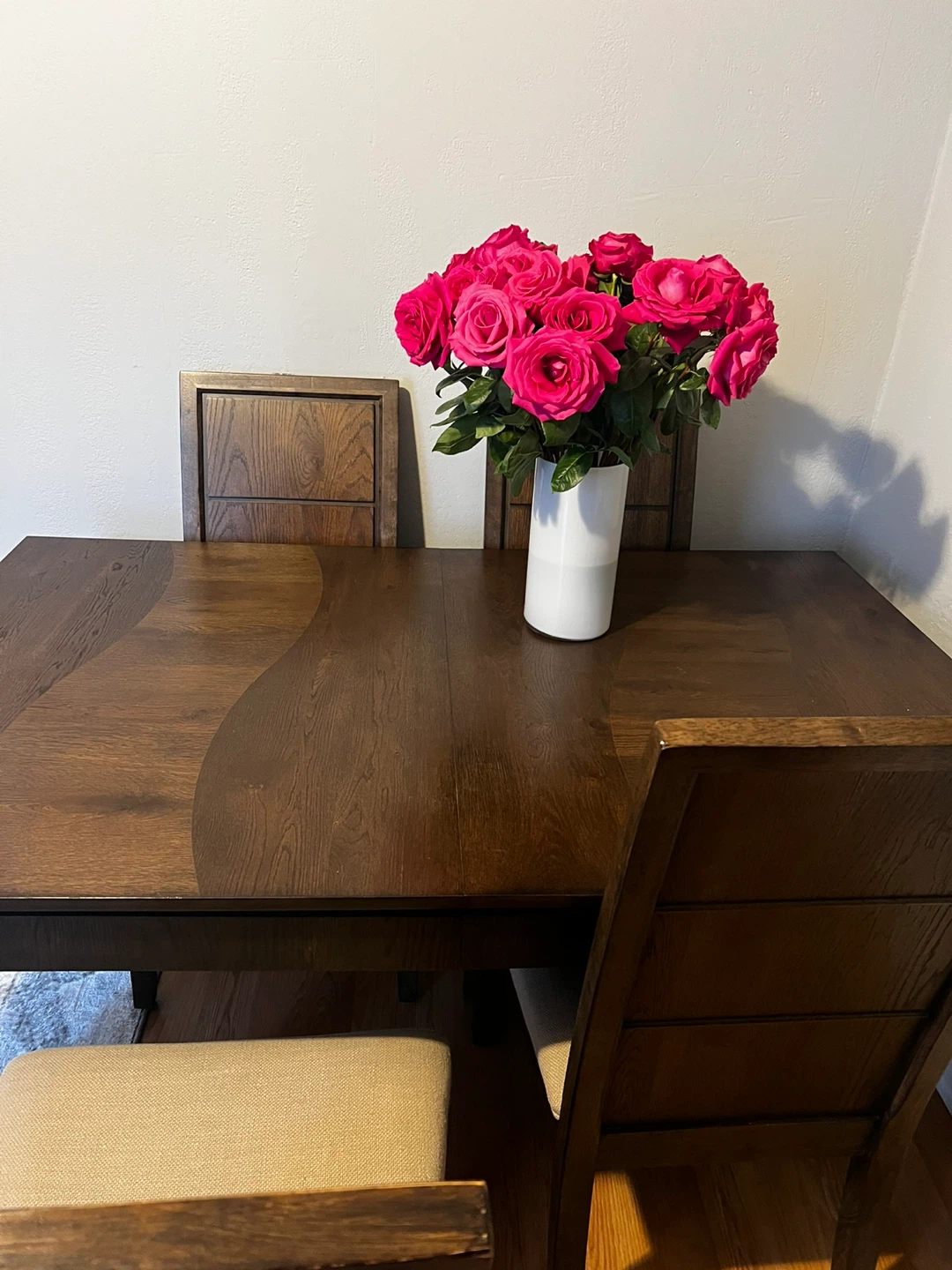 Dining Table with Four Chairs.2extra chairs new still on a box. - photo 3
