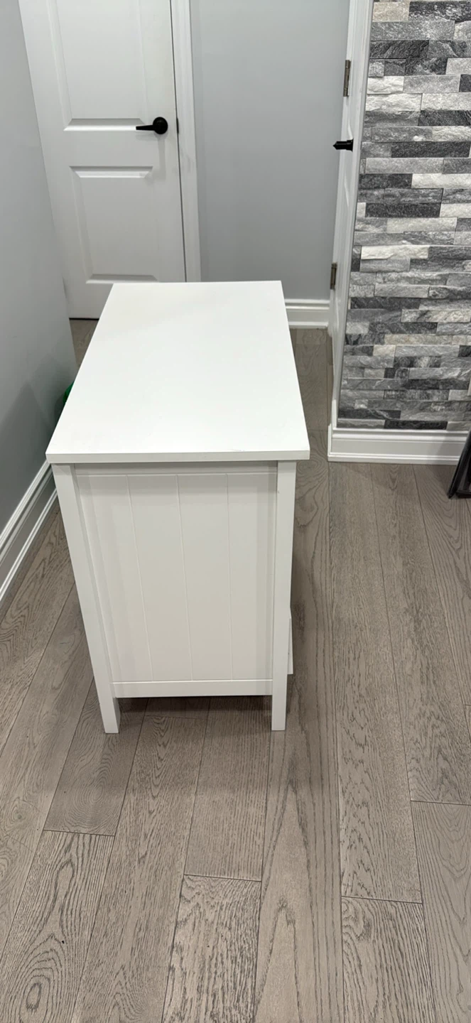 White 3-Drawer Dresser - photo 2