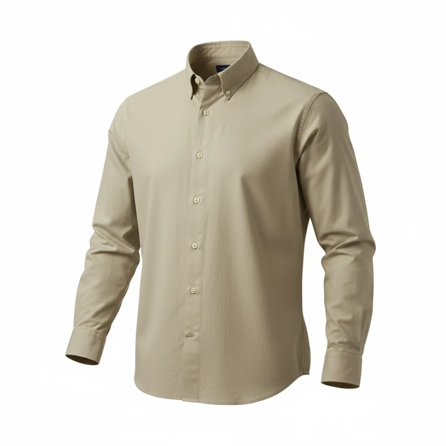 Zara Beige Button-Down Shirt - Size S - photo 3