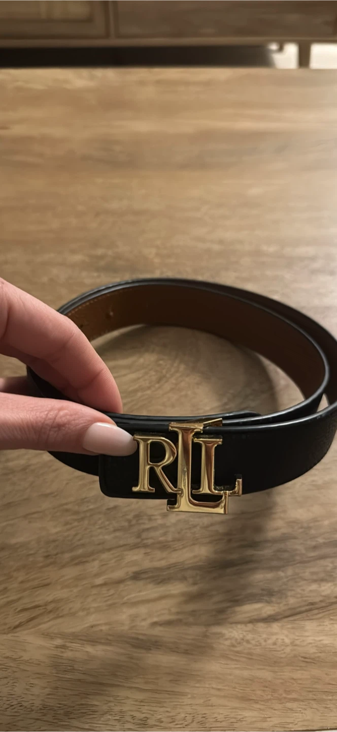 Ralph Lauren Black Leather Belt