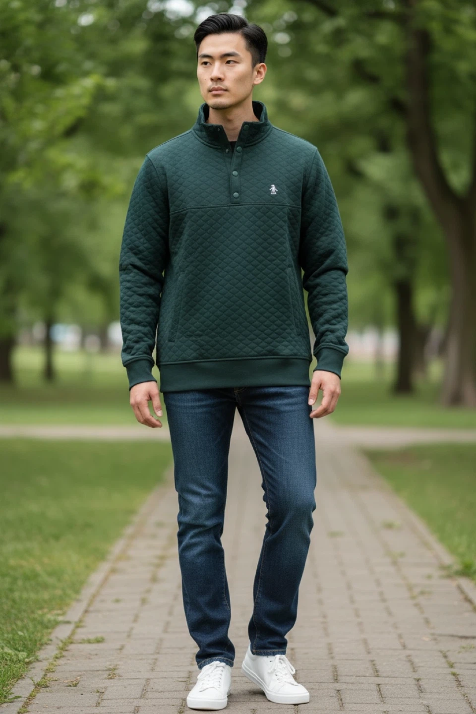 Penguin by Munsingwear Reflecting Pond Pullover - Size S - photo 4