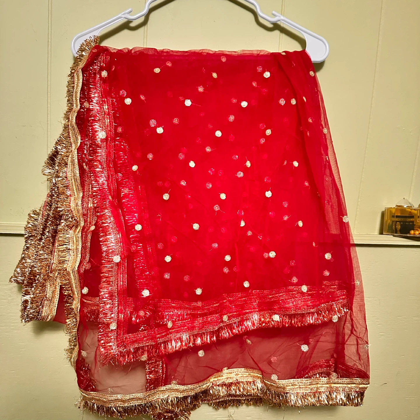 Red & Gold Dupatta